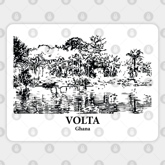 Volta - Ghana Magnet by Lakeric